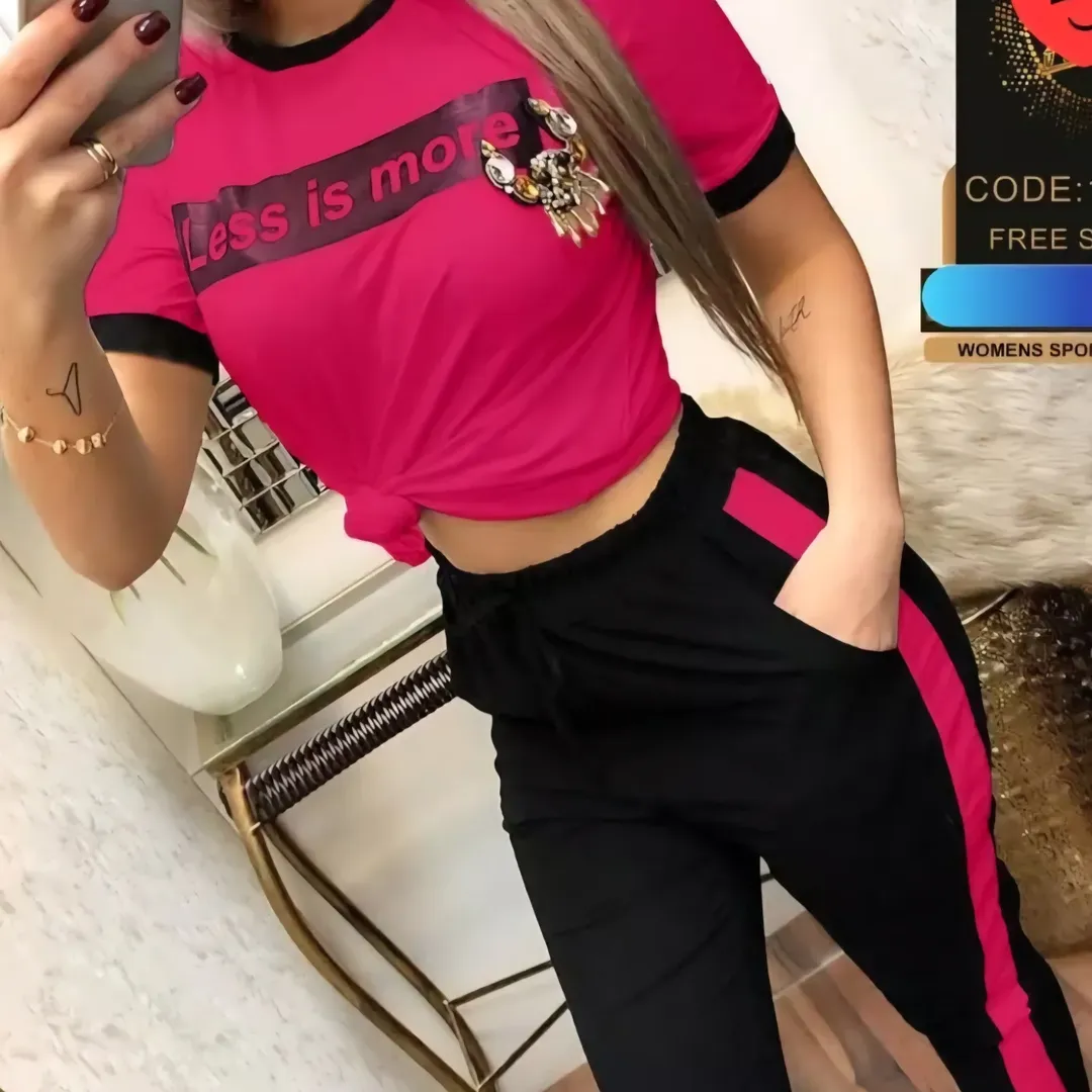 ست تیشرت و شلوار نخ پنبه