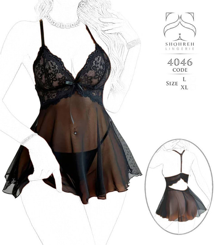 لباس خواب پیراهنی شهره کد ۴۰۴۶